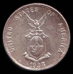 Obverse of Philippine Commonwealth coins.