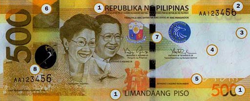PHP 500 note obverse