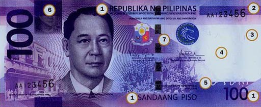 PHP 100 note obverse