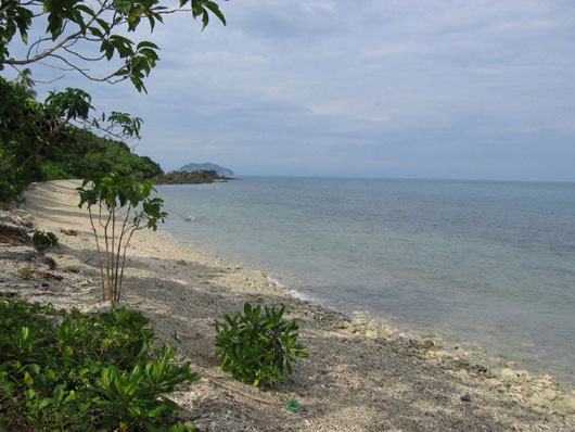 Beach on Lapinig Island