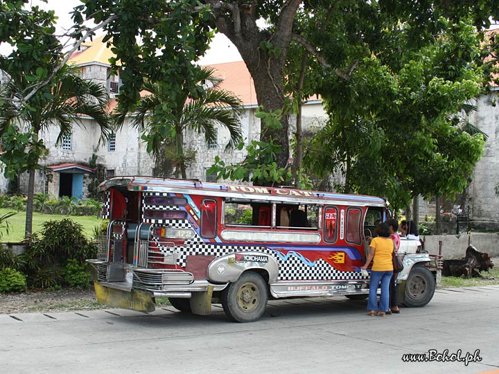 Jeepney near Baclayon Church